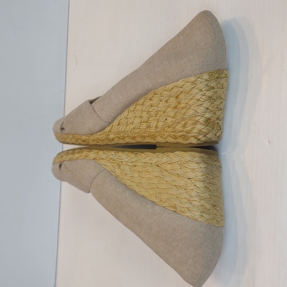 Chaps Women's Dakoba Linen Open Toe Espadrille Wedge - Picture 7 of 11